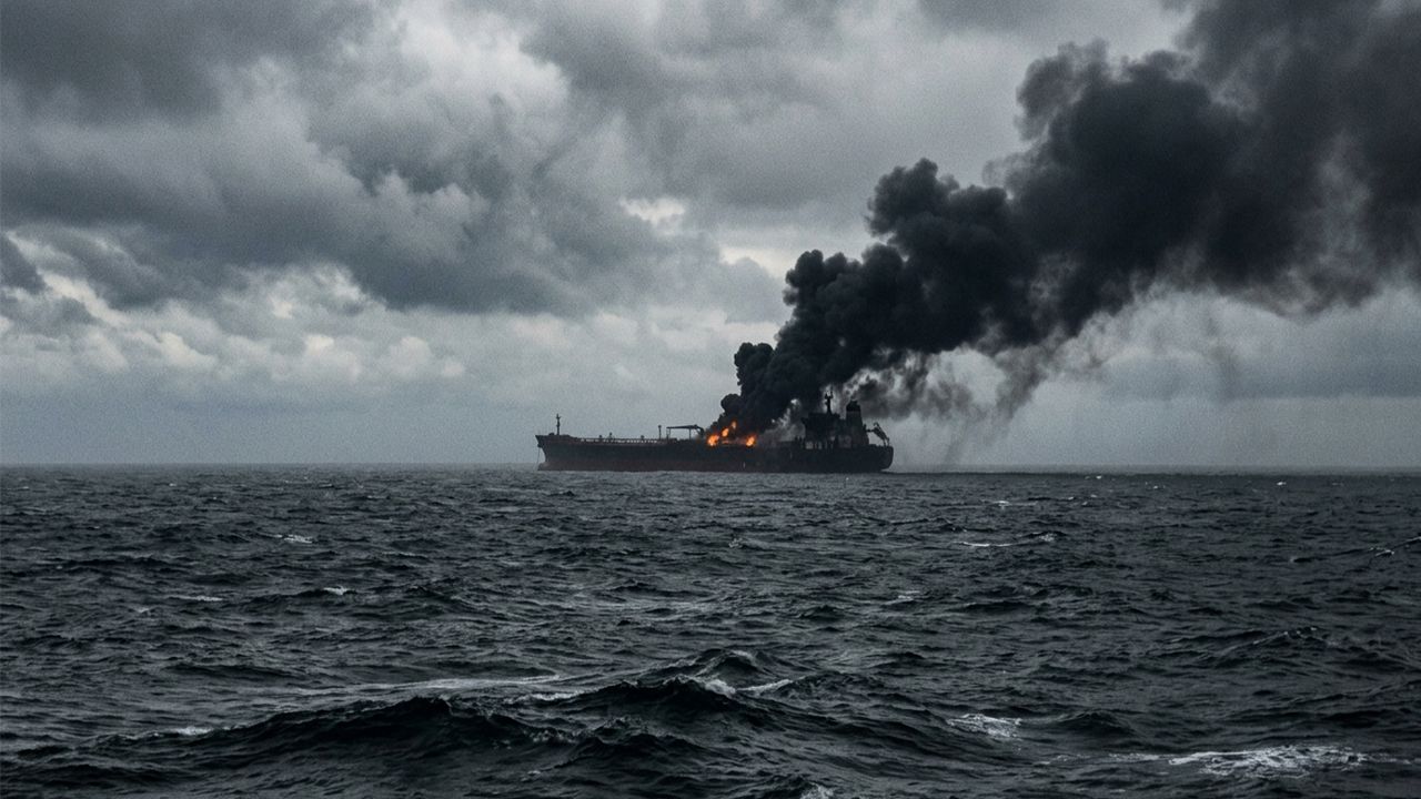 İran: Hürmüz'de mayına çarpan dev petrol tankerinde yangın çıktı