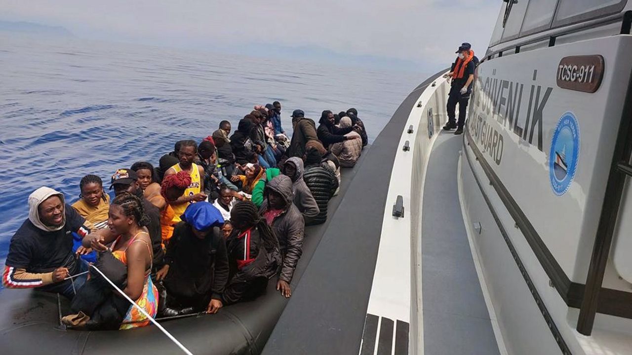 Dalaman açıklarında 46 göçmen kurtarıldı