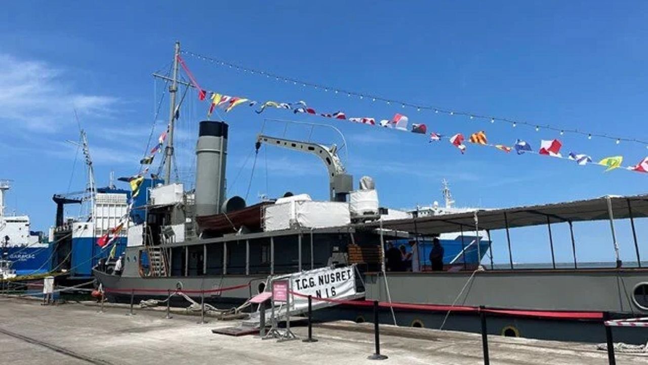 TCG Nusret N-16 Müze Gemisi Samsun'da ziyarete açıldı