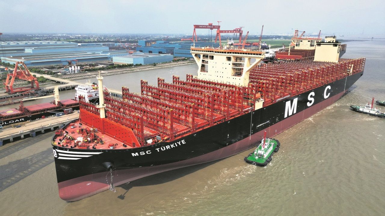 MSC, en büyük konteyner gemisine 'Türkiye' adını verdi