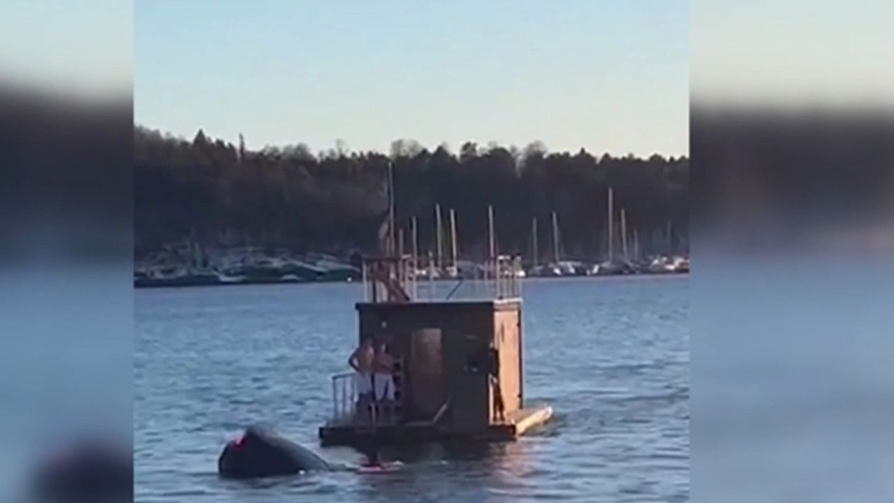 Tesla aracıyla denize düşen 2 kişi yüzer sauna ile kurtarıldı