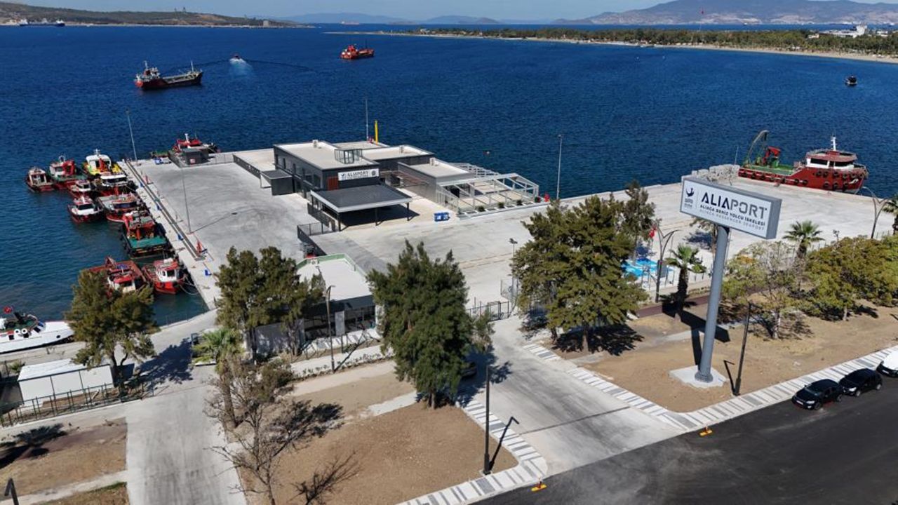 Aliaport Deniz Yolcu İskelesi hizmete hazır