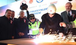 Cumhurbaşkanı Erdoğan 'TCG Anadolu' gemisinde incelemelerde bulundu