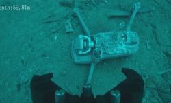 Denize düşen dronu, su altı dronu ile kurtardı