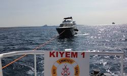 Çanakkale Boğazı’nda su alan ve içinde 4 kişi bulunan tekne kurtarıldı