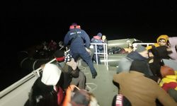 Ayvalık’ta Türk karasularına itilen 42 göçmen kurtarıldı
