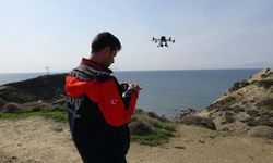 Çanakkale'de batan bottaki göçmenler dron ile aranıyor
