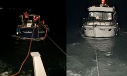Kilitbahir ve Kadıköy açıklarında arızalanan tekneler kurtarıldı