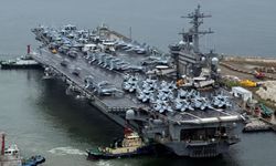 ABD uçak gemisi askeri tatbikat için Güney Kore'de