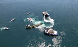 Ambarlı açıklarında tanker yangını