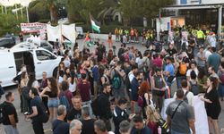 Pire'de liman işçilerinden İsrail protestosu