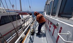 Bodrum'da su alan tekne kurtarıldı