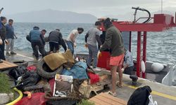 Marmaris'te denizden çıkan atıklar şaşırttı