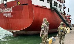Odessa'da bir gemi alıkonuldu