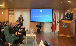 Oramiral Tatlıoğlu’nun İMEAK DTO toplantısına katıldı
