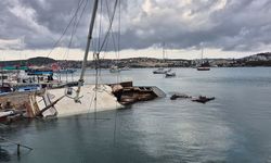 Kuvvetli rüzgar tekne batırdı