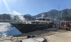 Marinadaki motoryatta yangın paniği