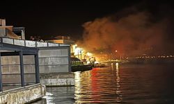 Gelibolu kayıkhanesinde yangın