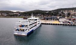 Aliaport Deniz Yolcu İskelesi’nde ilk sefer yapıldı