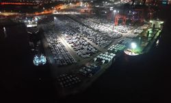 Haydarpaşa Limanı'nda gece mesaisi