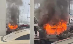 Bodrum'da yangın, motoryat küle döndü