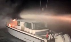 Haydarpaşa açıklarındaki teknede yangın