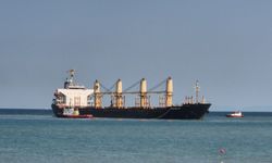Tekirdağ'da 169 metrelik gemi karaya oturdu