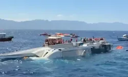 Girne'de batan gemiye ulaşıldı