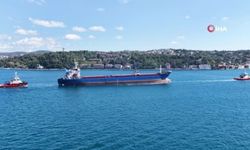 Ukrayna saldırısında hasar gören yük gemisi İstanbul Boğazı'ndan geçti