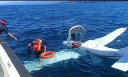 Gürcistan'dan kalkan uçak Rize'de denize acil iniş yaptı