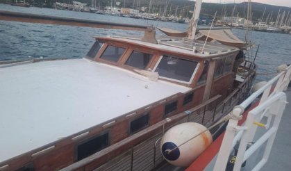 Su alan tekne tersaneye çekildi