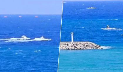 Girne açıklarında katamaran tipi yolcu gemisi battı