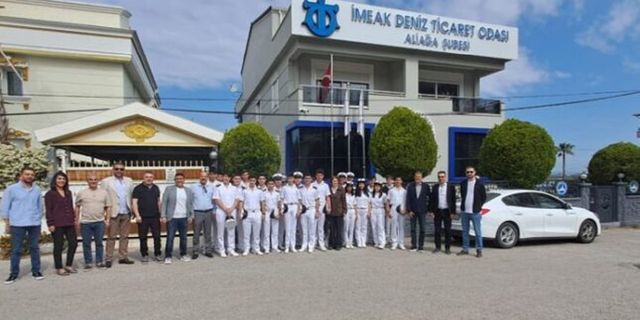 Denizci öğrenciler DTO Aliağa şubesini ziyaret etti