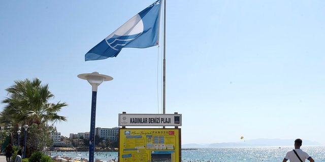 Kuşadası’nın Mavi Bayraklı plajlarına tam not