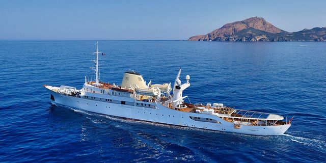Christina O, Bodrum'a demir attı