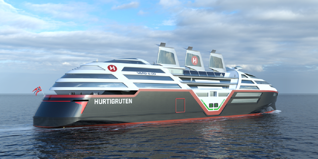 Hurtigruten Norway, sıfır emisyonlu yolcu gemisi projesini duyurdu