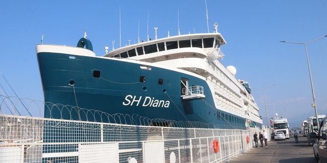 SH Diana isimli kruvaziyer Fethiye'ye geldi