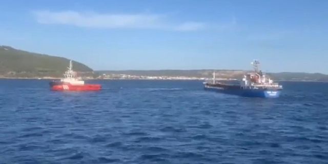 Çanakkale Boğazı’nda genel kargo gemisi dümen arızası yaptı
