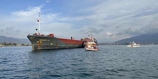 Fethiye’de yük gemisinde patlama: 4 yaralı
