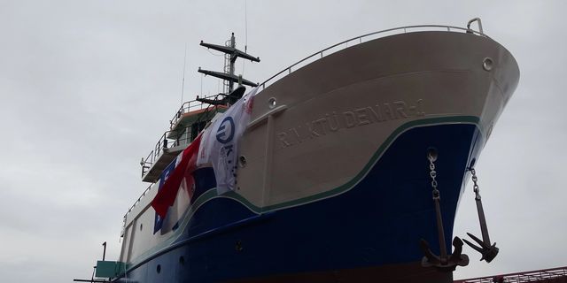 Yenilenen 'DENAR-1' Araştırma Gemisi, KTÜ'ye teslim edildi
