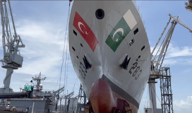 Pakistan MİLGEM'de sona gelindi: PNS TARIQ denize inmeye hazırlanıyor