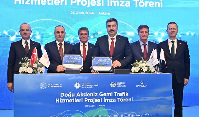 KKTC'ye Gemi Trafik Hizmetleri Sistemi kurulması için imzalar atıldı