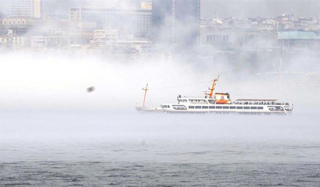 İstanbul'da deniz ulaşımına sis engeli