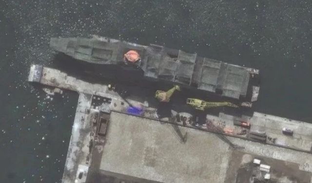 Kuzey Kore'nin en büyük savaş gemisi görüntülendi
