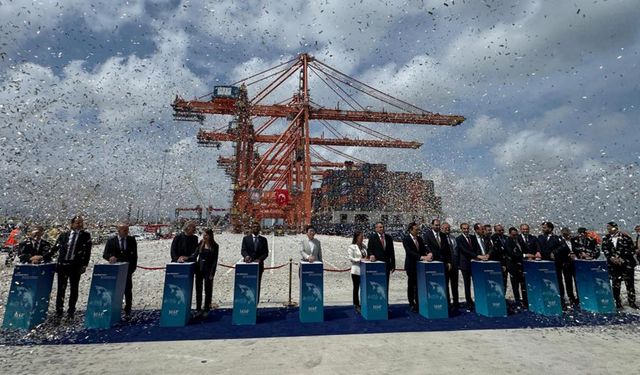 Mersin Limanı'nın genişleme projesinin ilk etabı törenle açıldı
