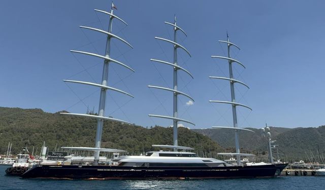 'Maltese Falcon' Marmaris’te milyonluk yakıt ikmali yaptı