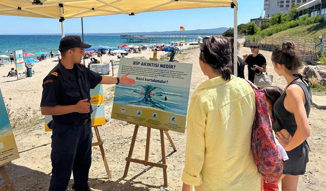 Kırklareli'nde Sahil Güvenlik'ten 'rip akıntısı' uyarısı