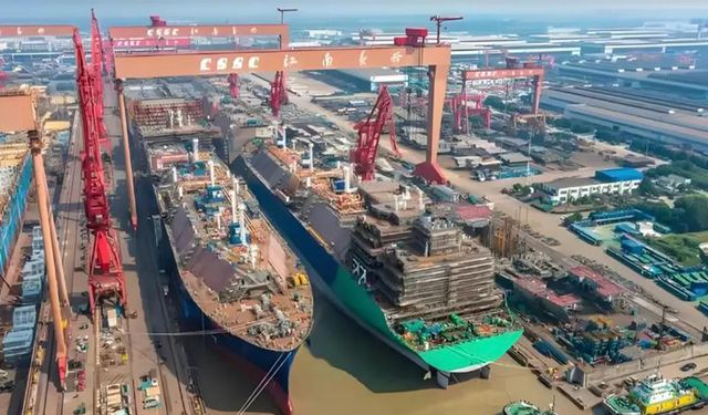 Çinli gemi üreticilerinin yeni siparişleri yüzde 24 düştü