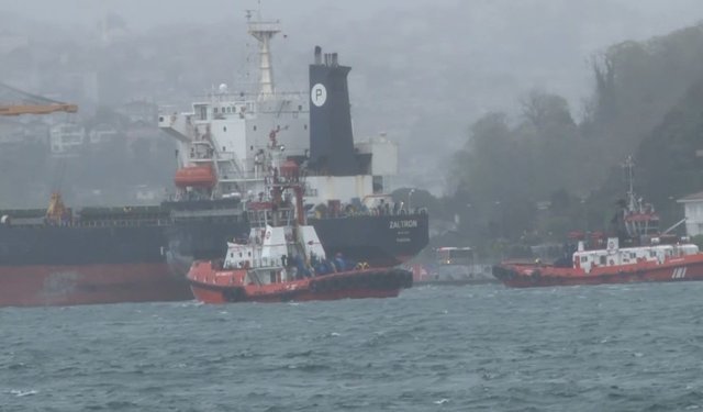 İstanbul Boğazı’nda arıza yapan gemi kurtarıldı