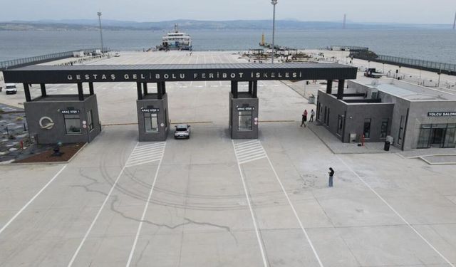 Gelibolu'da yeni feribot iskelesi hizmete açılıyor